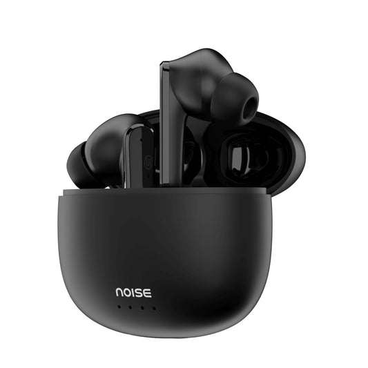 Noise Buds VS104 Max Truly Wireless in-Ear Earbuds with ANC(Up to 25dB),Up to 45H Playtime, Quad Mic with ENC, Instacharge(10 min=180 min), 13mm Driver, BT v5.3 (Jet Black)